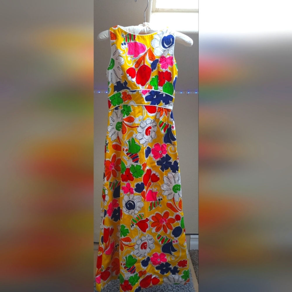 Patty Woodard Maxi Dress VTG 7/8